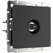 Розетка телевизионная Werkel W1184008 (черный матовый)