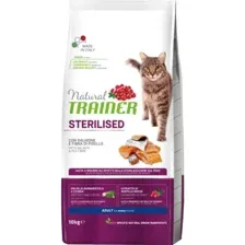 Корм для кошек Trainer Sterilised, лосось, 10 кг