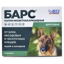 Агроветзащита Барс капли от блох и клещей для собак 1 пипетка