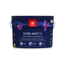 Краска Tikkurila EURO MATT 3 A матовая, 9л