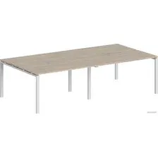 Стол Norden 240x143.8x75 SG.254.OL.63.WH (белый/дуб светлый)
