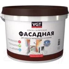 Краска фасадная ВД-АК-1180 VGT белая, 1,5кг