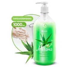 Крем-мыло жидкое увлажняющее MILANA алоэ вера, 1000 мл - GRASS 126601
