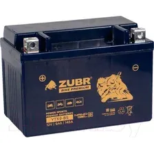 Мотоциклетный аккумулятор Zubr Premium YTX9-BS L+ (9 А·ч)