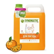 Средство для мытья посуды Synergetic сочный апельсин, 5 л