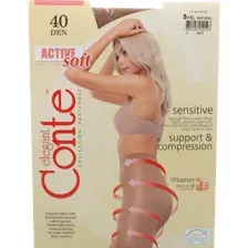 Колготки женские Conte Elegant Active soft, 40 den, размер 5, natural