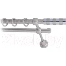 Карниз для штор Lm Decor Жезл 060 2р витой (сатин, 2.8м)