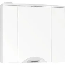 Symbolite Шкаф с зеркалом для ванной Жасмин 2 800/С Люкс (белый)