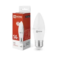 Лампа светодиодная E27 IN HOME LED-СВЕЧА-VC 14 Вт 4000К (4690612047744)