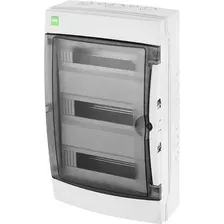Бокс пластиковый Elektro-Plast GALANT 3x12M, N 2x 8x16+6x10mm2, PE 4x 2x16+12x10mm2, дымчатая пласт. дверь, светло-серый RAL7035, 563x323x160mm, IP65