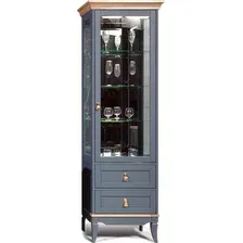 Шкаф с витриной Гомельдрев Тельма ГМ 6506 Дуб (капри/натуральный дуб)