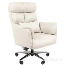 Кресло офисное Chairman 433 (экокожа бежевая)