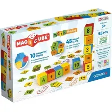 Развивающий игровой набор Geomag Магнитные кубики учим математику GM256