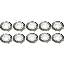 Встраиваемый светильник Inhome GX53R-standard RSC-10PACK, сатин/хром, 10 шт