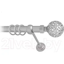 Карниз для штор Lm Decor Ажур 095 1р гладкий 25мм (сатин, 3м)