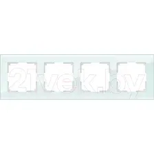 Рамка для выключателей и розеток Werkel Favorit WL01-Frame-04 / a031478 (натуральное стекло)