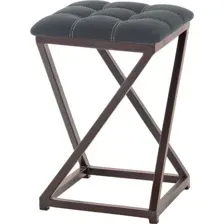 Табурет AMC Comfort 8К2.1 (кожзам, черный/коричневый)