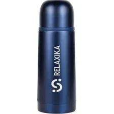 Термос для напитков Relaxika 101 (350мл, темно-синий)