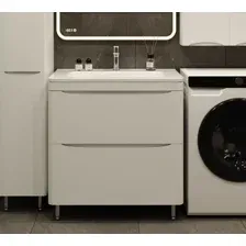 Symbolite Тумба под умывальник Бергамо мини 80 Люкс Plus 2 ящика (белый)