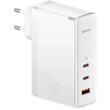 Сетевое зарядное Baseus GaN5 Pro Fast Charger 2CU 140W EU (белый)