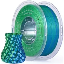 Пластик для 3D-печати Elegoo PLA Silk / 50.203.0467 (1кг, синий/зеленый)