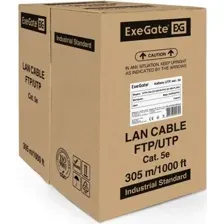 Кабель ExeGate UTP4-C5e-CU-S24-IN-PVC-GY-305-FLUKE UTP