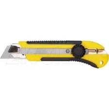 Нож строительный FIT Усиленный прорезиненный 10326