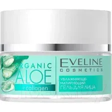 Гель для лица Eveline Cosmetics Norganic Aloe+Collagen Увлажняюще-матирующий (50мл)