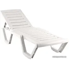 Шезлонг Элластик-Пласт Атлант 186x63x32 (белый)