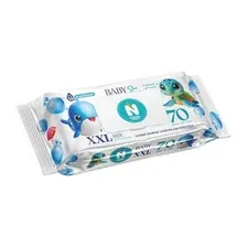 Влажные салфетки детские Natural Fresh Baby Fish XXL (70шт)