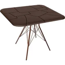 Кухонный стол Sheffilton SHT-TU2-1/TT30 83/83 (медный мет./коричневый)