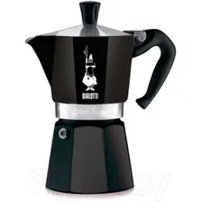 Гейзерная кофеварка Bialetti Moka Express 4953/NP (6 порций, черный)