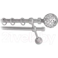 Карниз для штор Lm Decor Ажур 095 2р витой (сатин, 2.8м)