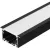 Алюминиевый профиль Arlight S2-LINIA69-F-2500 SEAMLESS BLACK (Arlight, Алюминий) 033534