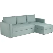 Угловой диван Mio Tesoro Тилаус короткий подлокотник (Mint/Grey)