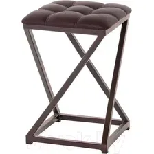 Табурет AMC Comfort 8К2.14 (кожзам, бордо/коричневый)