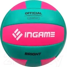 Мяч волейбольный INGAME BRIGHT бирюзово-розовый
