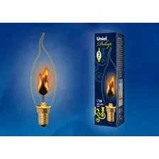 Лампочка Uniel IL-N-CW35-3/RED-FLAME/E14/CL UL-00002982