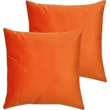 Комплект подушек декоративных MATEX Velours / 49-807 (2шт, коралловый)