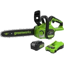 Пила цепная аккумуляторная Greenworks GD24CS30 бесщеточная 24V 30см / 2007007UB (c АКБ 4Ач и ЗУ)