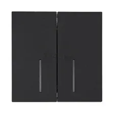 Выключатель Lezard Zima 704-4288-112QC (черный бархат)