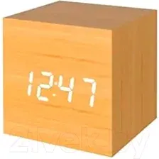 Настольные часы No Brand Многофункциональные / 7001.13 (бежевый)