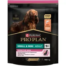 Сухой корм для собак Pro Plan Adult Small&Mini Sensitive Skin с лососем 700 г