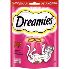Лакомство для кошек Dreamies С говядиной (140г)