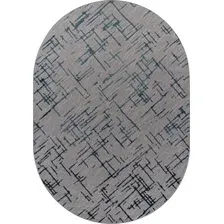 Ковер для жилой комнаты Merinos Liman F164-OVAL-GRAY-D.BLUE (2x2.9)