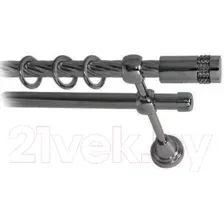Карниз для штор Lm Decor Имидж 116 2р витой (антрацит, 4м)