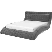 Двуспальная кровать Bravo Мебель Виргиния 160x200 без ПМ Стандарт 4 Вариант (холодный серый)
