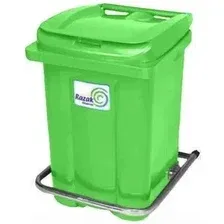 Контейнер для мусора Razak Plast с педалью 60 л (салатовый)