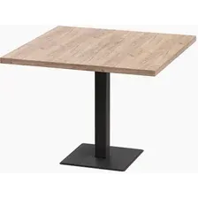 Кухонный стол Millwood Лофт Хельсинки 2 Л 100x100x75 (дуб табачный Craft-металл черный)