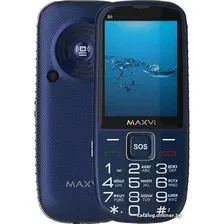 Кнопочный телефон Maxvi B9 (синий)